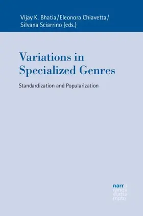 Bhatia / Chiavetta / Sciarrino |  Variations in Specialized Genres | Buch |  Sack Fachmedien