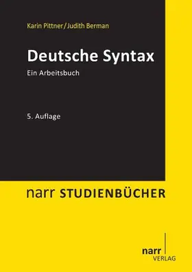 Pittner / Berman |  Deutsche Syntax | Buch |  Sack Fachmedien