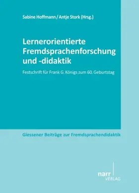 Hoffmann / Stork |  Lernerorientierte Fremdsprachenforschung und -didaktik | Buch |  Sack Fachmedien