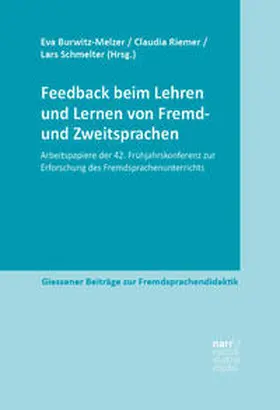 Burwitz-Melzer / Riemer / Schmelter |  Feedback beim Lehren und Lernen von Fremd- und Zweitsprachen | Buch |  Sack Fachmedien