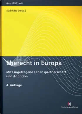 Süß / Ring |  Eherecht in Europa | Buch |  Sack Fachmedien