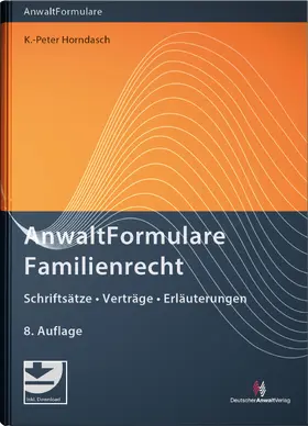 Horndasch |  AnwaltFormulare Familienrecht | Buch |  Sack Fachmedien