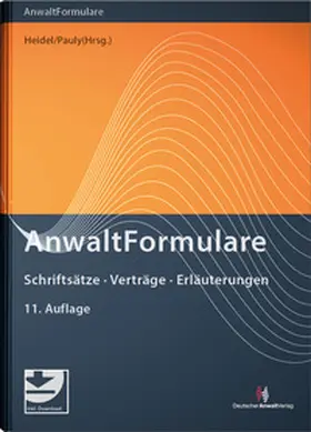 Heidel / Pauly |  AnwaltFormulare | Buch |  Sack Fachmedien