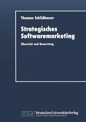 Schildhauer |  Strategisches Softwaremarketing | Buch |  Sack Fachmedien