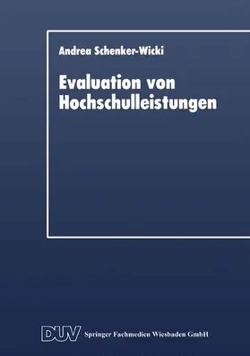  Evaluation von Hochschulleistungen | Buch |  Sack Fachmedien