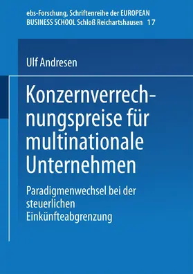  Konzernverrechnungspreise für multinationale Unternehmen | Buch |  Sack Fachmedien