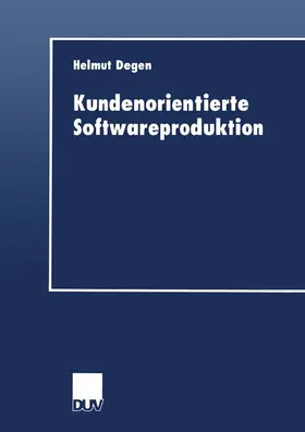  Kundenorientierte Softwareproduktion | Buch |  Sack Fachmedien