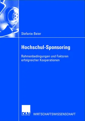 Beier |  Hochschul-Sponsoring | Buch |  Sack Fachmedien