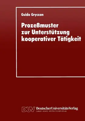 Prozeßmuster zur Unterstützung kooperativer Tätigkei | Buch |  Sack Fachmedien