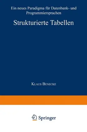 Benecke |  Strukturierte Tabellen | Buch |  Sack Fachmedien