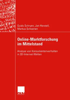 Schryen / Schoenen / Herstell |  Online-Marktforschung im Mittelstand | Buch |  Sack Fachmedien