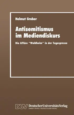 Gruber |  Antisemitismus im Mediendiskurs | Buch |  Sack Fachmedien