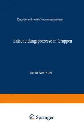  Entscheidungsprozesse in Gruppen | Buch |  Sack Fachmedien