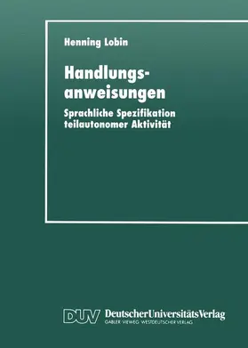  Handlungsanweisungen | Buch |  Sack Fachmedien