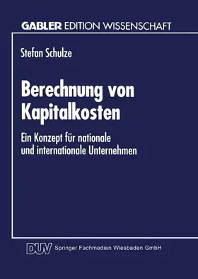  Berechnung von Kapitalkosten | Buch |  Sack Fachmedien