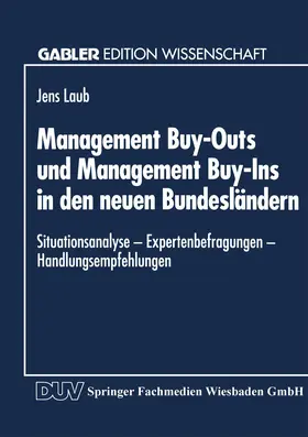  Management Buy-Outs und Management Buy-Ins in den neuen Bundesländern | Buch |  Sack Fachmedien