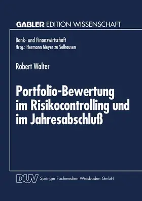  Portfolio-Bewertung im Risikocontrolling und im Jahresabschluß | Buch |  Sack Fachmedien