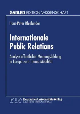  Internationale Public Relations | Buch |  Sack Fachmedien