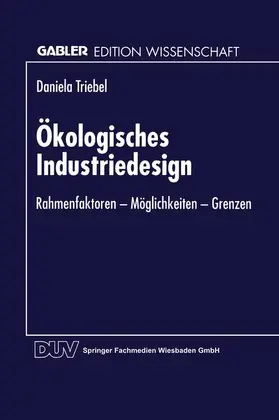  Ökologisches Industriedesign | Buch |  Sack Fachmedien