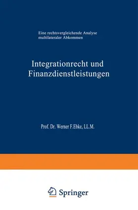  Integrationrecht und Finanzdienstleistungen | Buch |  Sack Fachmedien