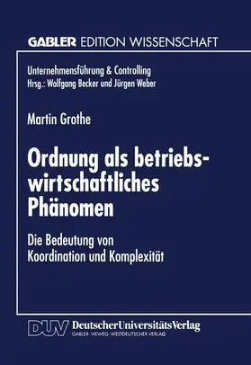  Ordnung als betriebswirtschaftliches Phänomen | Buch |  Sack Fachmedien