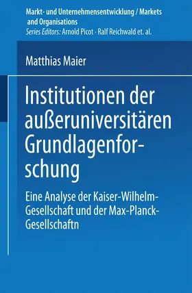  Institutionen der außeruniversitären Grundlagenforschung | Buch |  Sack Fachmedien