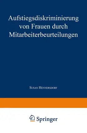  Aufstiegsdiskriminierung von Frauen durch Mitarbeiterbeurteilungen | Buch |  Sack Fachmedien