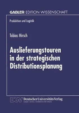  Auslieferungstouren in der strategischen Distributionsplanung | Buch |  Sack Fachmedien