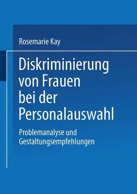  Diskriminierung von Frauen bei der Personalauswahl | Buch |  Sack Fachmedien