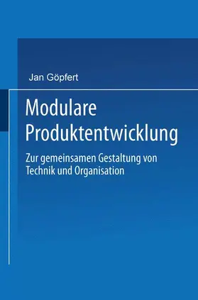  Modulare Produktentwicklung | Buch |  Sack Fachmedien