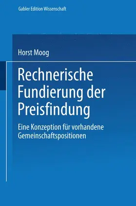  Rechnerische Fundierung der Preisfindung | Buch |  Sack Fachmedien