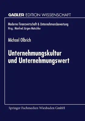  Unternehmungskultur und Unternehmungswert | Buch |  Sack Fachmedien