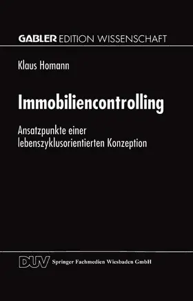 Homann |  Immobiliencontrolling | Buch |  Sack Fachmedien