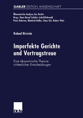  Imperfekte Gerichte und Vertragstreue | Buch |  Sack Fachmedien