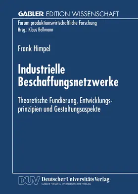  Industrielle Beschaffungsnetzwerke | Buch |  Sack Fachmedien
