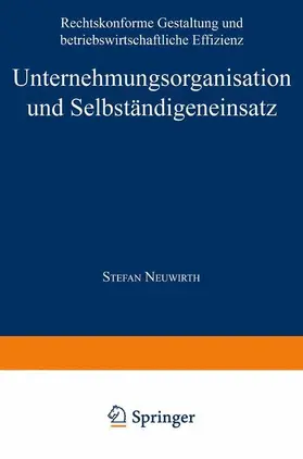  Unternehmungsorganisation und Selbständigeneinsatz | Buch |  Sack Fachmedien