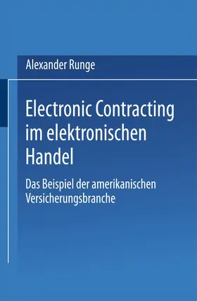 Runge | Electronic Contracting im elektronischen Handel | Buch | 978-3-8244-7230-7 | sack.de