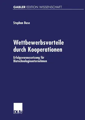 Buse |  Wettbewerbsvorteile durch Kooperationen | Buch |  Sack Fachmedien