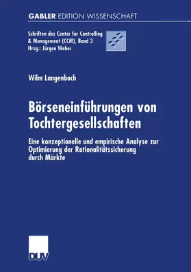 Langenbach |  Börseneinführungen von Tochtergesellschaften | Buch |  Sack Fachmedien