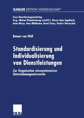 van Well |  Standardisierung und Individualisierung von Dienstleistungen | Buch |  Sack Fachmedien
