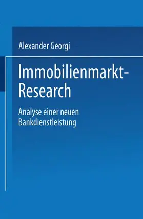 Georgi |  Immobilienmarkt-Research | Buch |  Sack Fachmedien