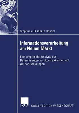 Hauser | Informationsverarbeitung am Neuen Markt | Buch | 978-3-8244-7933-7 | sack.de