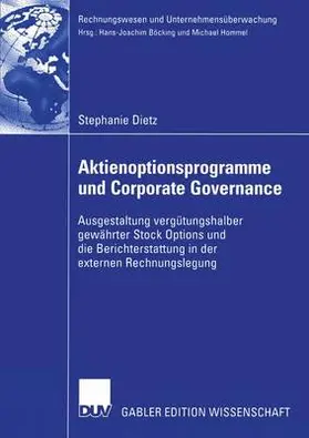 Dietz |  Aktienoptionsprogramme und Corporate Governance | Buch |  Sack Fachmedien