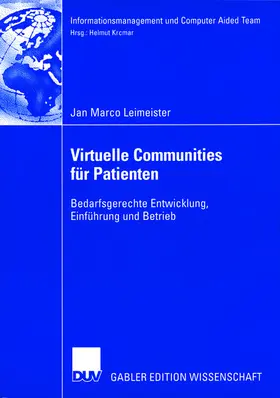 Leimeister |  Virtuelle Communities für Patienten | Buch |  Sack Fachmedien