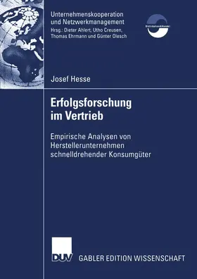Hesse | Erfolgsforschung im Vertrieb | Buch | 978-3-8244-8238-2 | sack.de