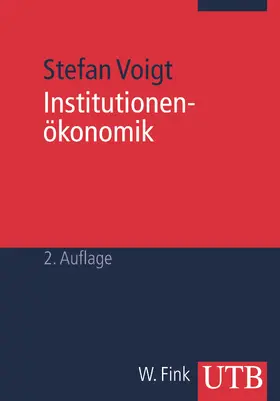Voigt |  Institutionenökonomik | Buch |  Sack Fachmedien
