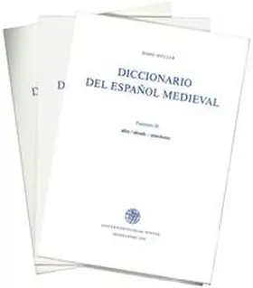 Müller |  Diccionario del espanol medieval / Diccionario del español medieval / Fasc 11-20 | Buch |  Sack Fachmedien