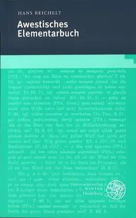 Reichelt |  Awestisches Elementarbuch | Buch |  Sack Fachmedien