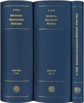 Frisk |  Griechisches Etymologisches Wörterbuch | Buch |  Sack Fachmedien