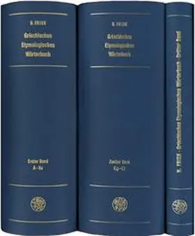 Frisk |  Griechisches Etymologisches Wörterbuch Band 2 | Buch |  Sack Fachmedien